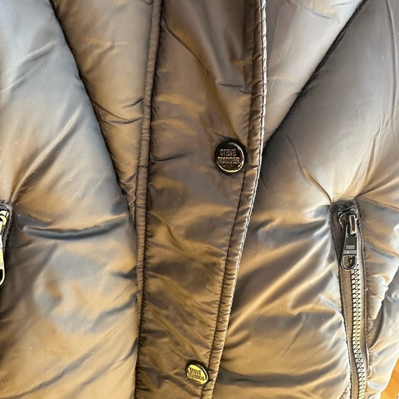 NWT Steve Madden BLACK Women's Juniors' Puffer Coat , M 10/12 - Picture 6 of 9